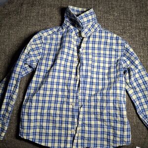 Carter's Kids Blue and Yellow Plaid Button-Down Shirt